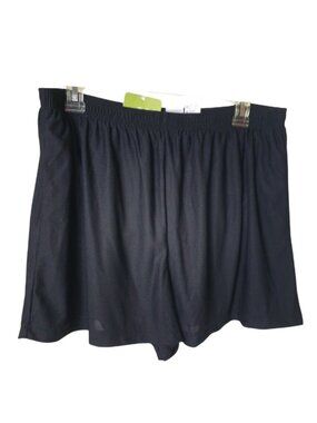 Prospirit Womens XL Athletic Shorts Black Mesh Running Lined Sporty Active NEW